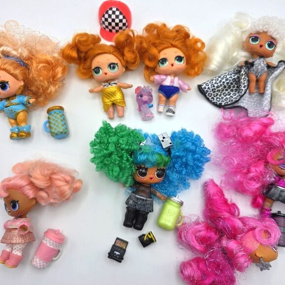 LOL Surprise Hair Goals Tots Dolls Bundle - Picture 2 of 16